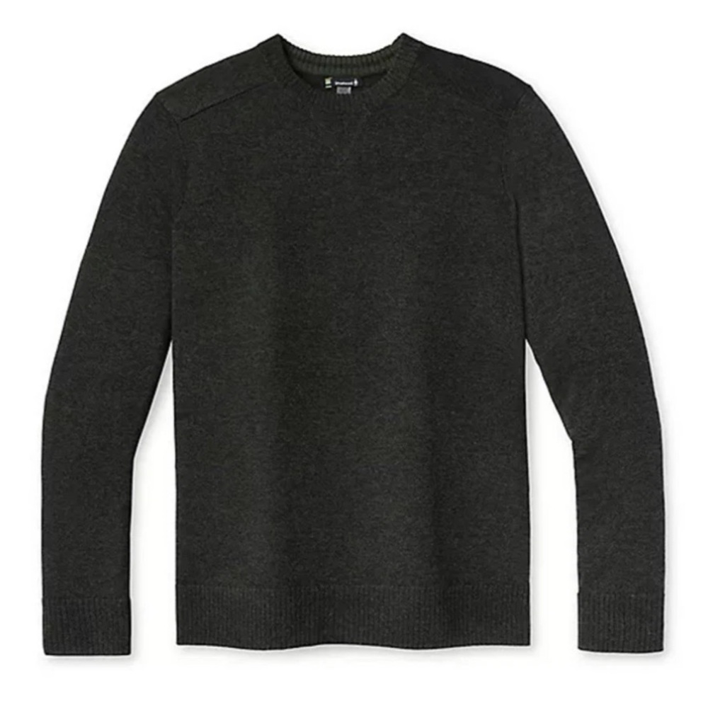🌟SMARTWOOL🌟 MENS WOOL BLEND CREWNECK SWEATER DARK GREEN SZ L